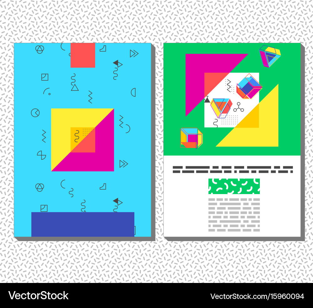 Flyer leaflet booklet layout editable design Vector Image