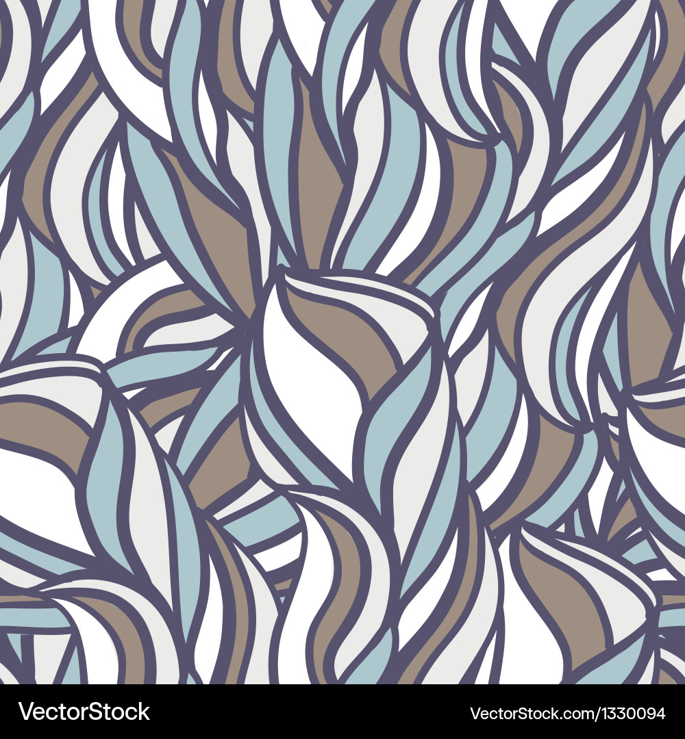 Intricate Curl and Swirl Pattern Vector Image