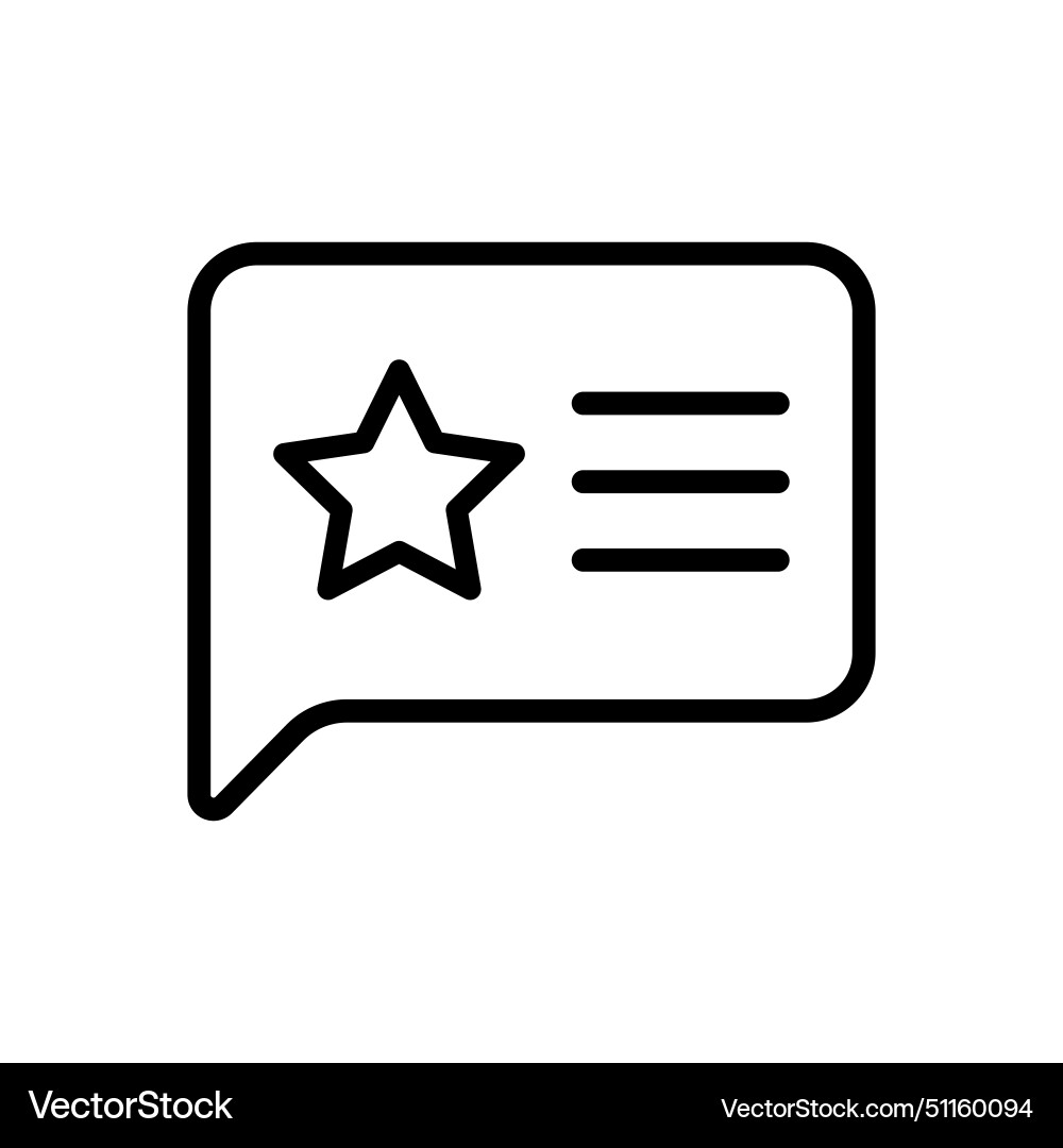 Message outline icon vector image