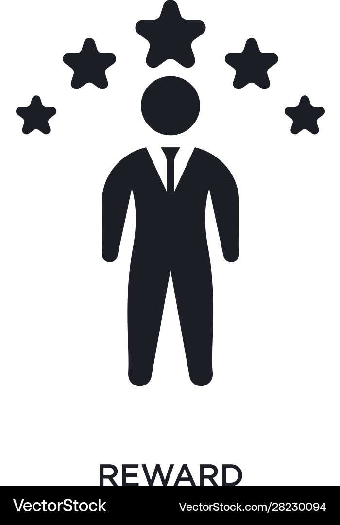 Reward isolated icon simple element from Vector Image