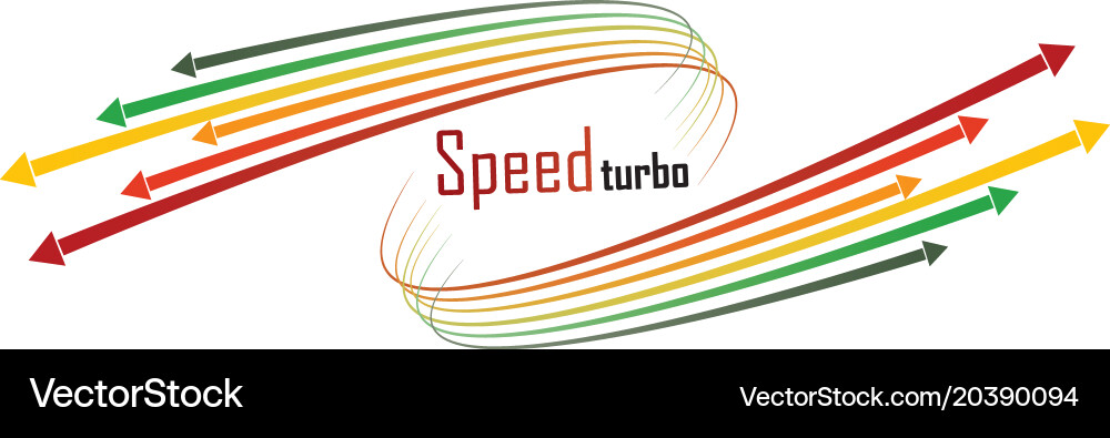 Set of isolated speed lines the effect vector image