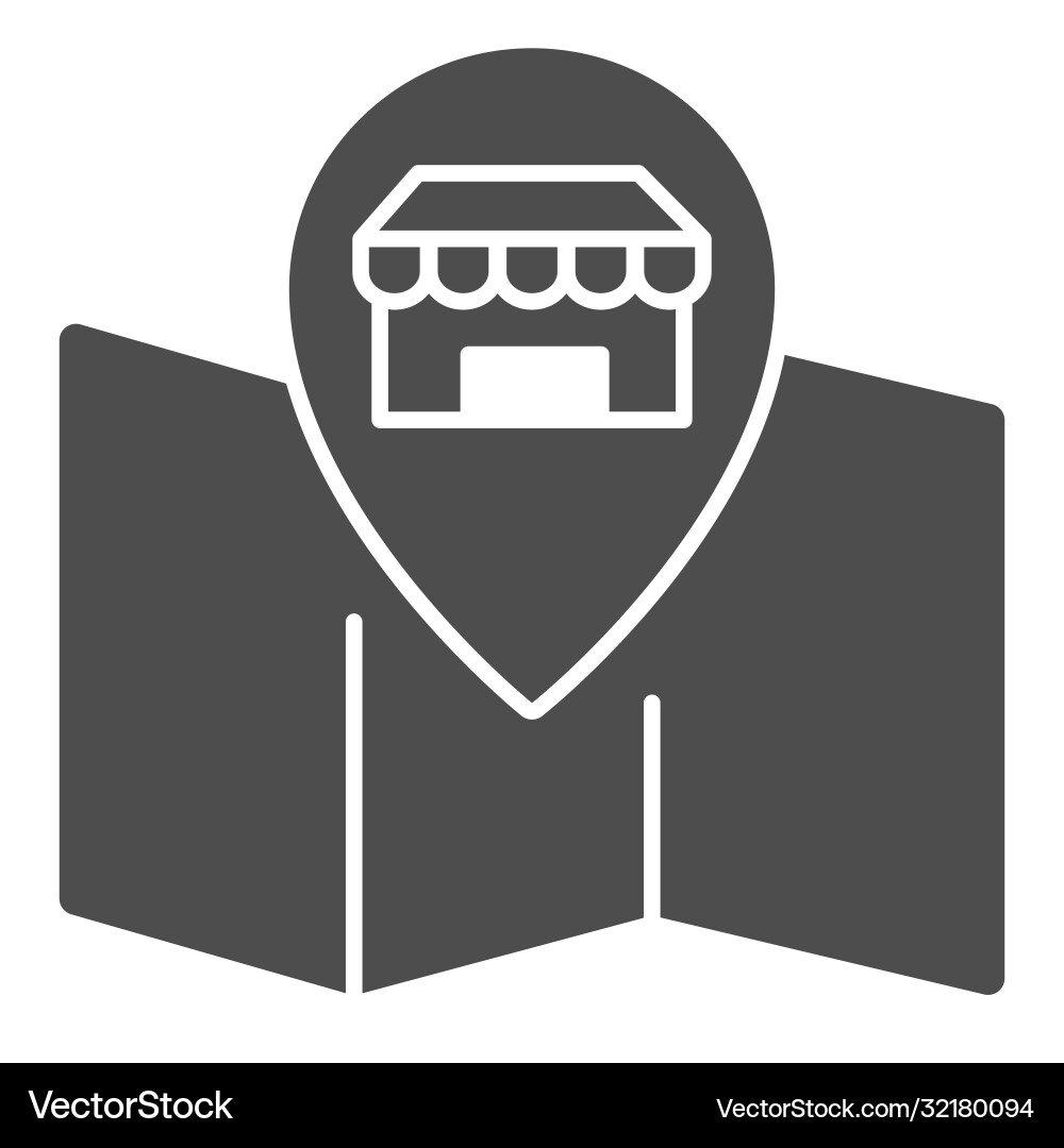 Store Location Pointer Icon vector image