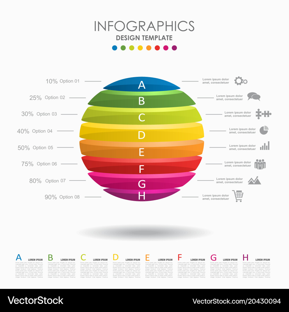 Workflow Diagram Template Vector Image