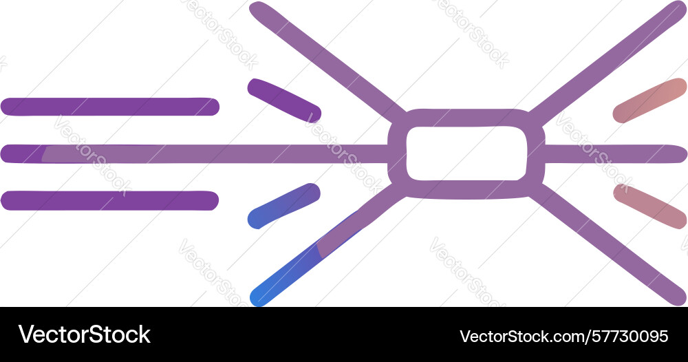 Abstract data funnel streamlined information flow Vector Image
