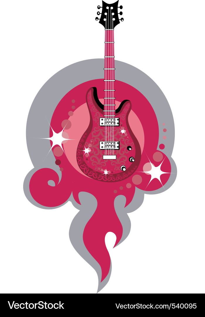 Akustikgitarre Vektorbild