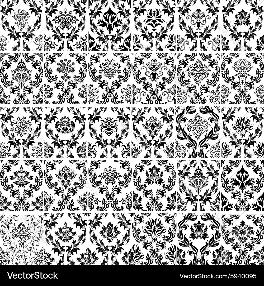 Damask seamless pattern Vector Image