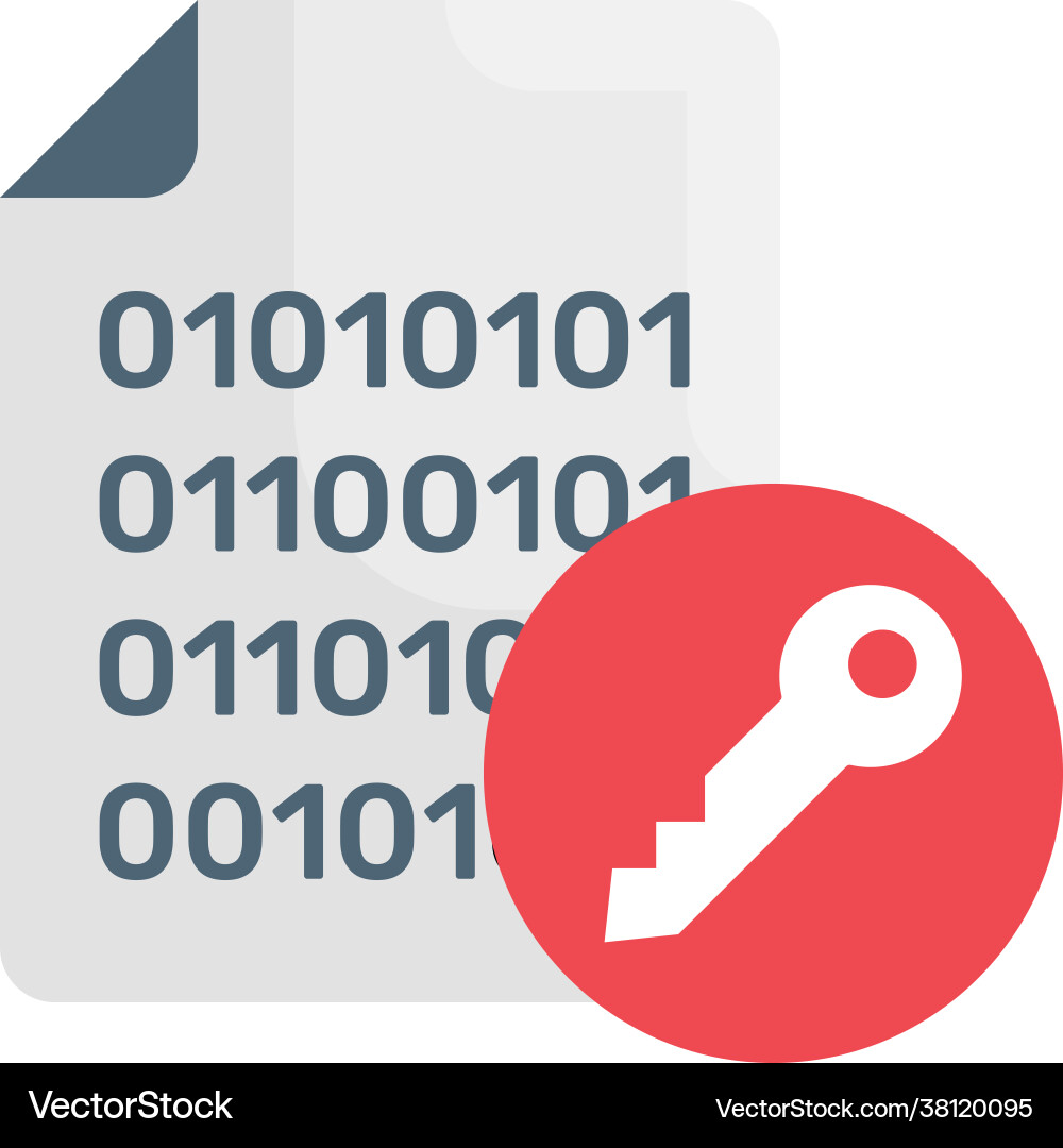 Data encryption style Data encryption style vector image