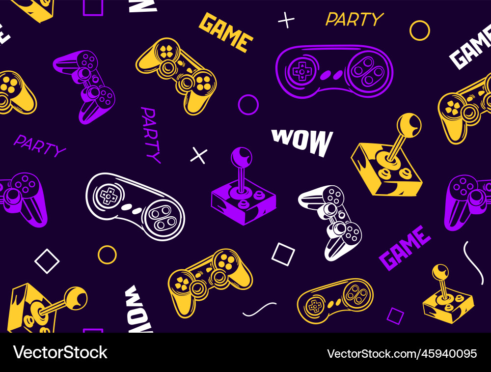 Game Controller Pattern vector image