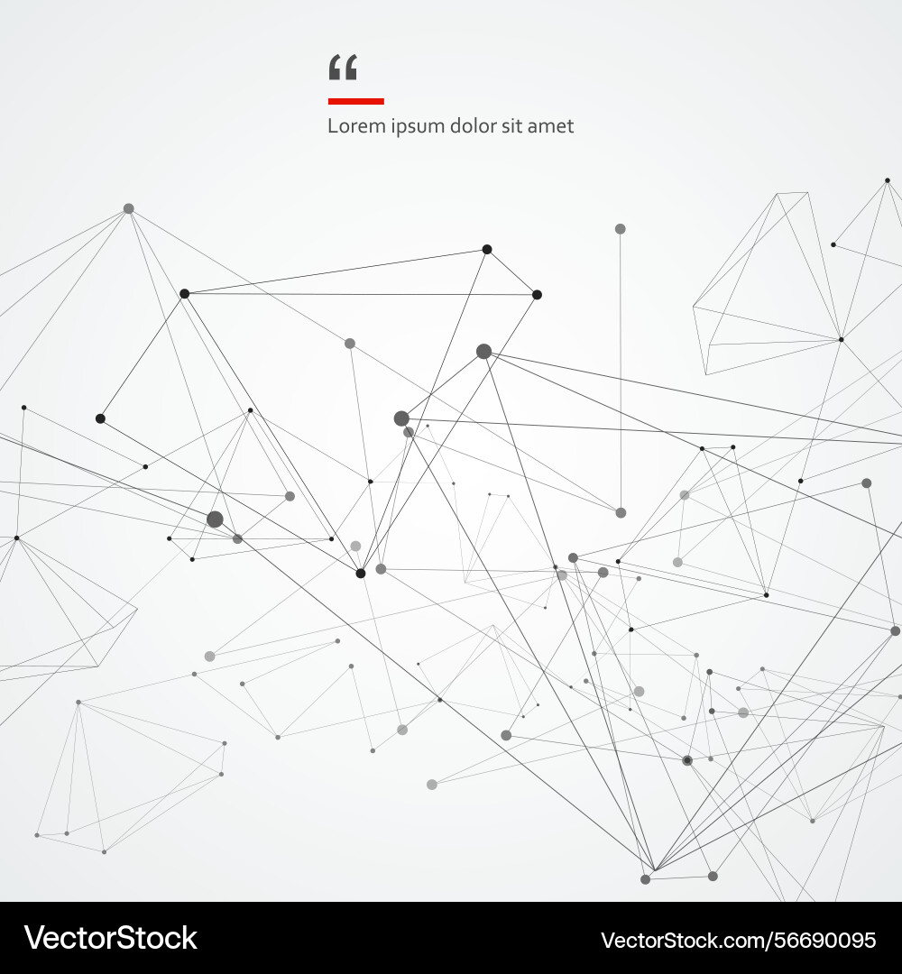 Geometric concept structure network abstract Geometric concept structure network abstract vector image