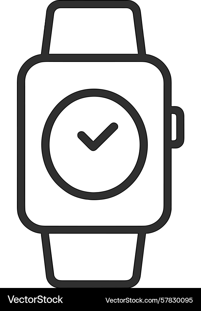 Modern smartwatch design features a simple Modern smartwatch design features a simple Vector Image