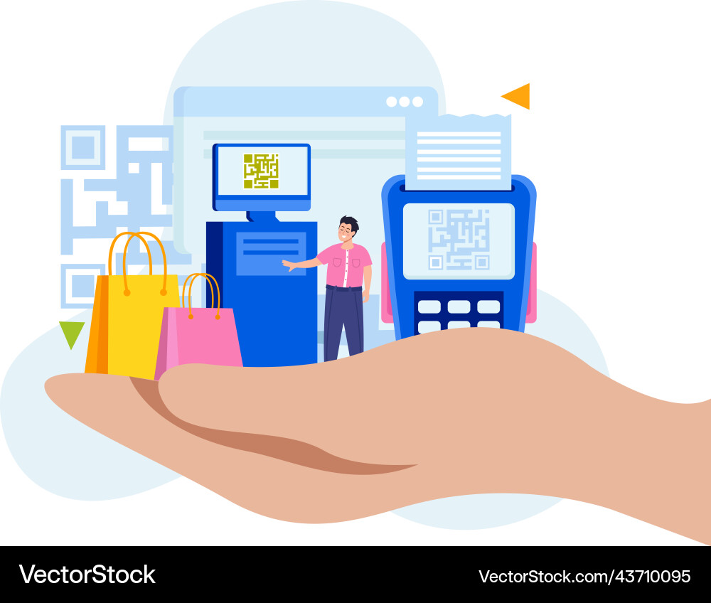 Qr code flat Qr code flat vector image