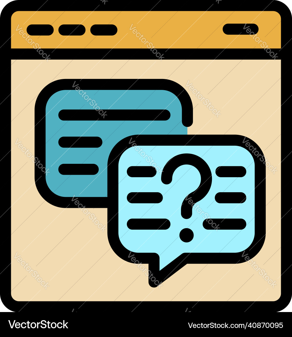 Question Mark Icon - Problem Solving vector image