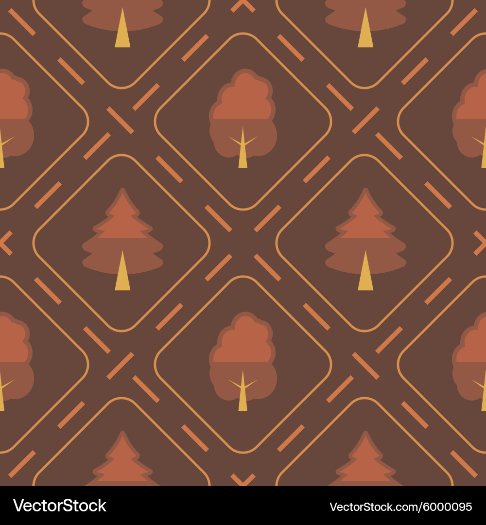 Seamless background with tree Vector Image