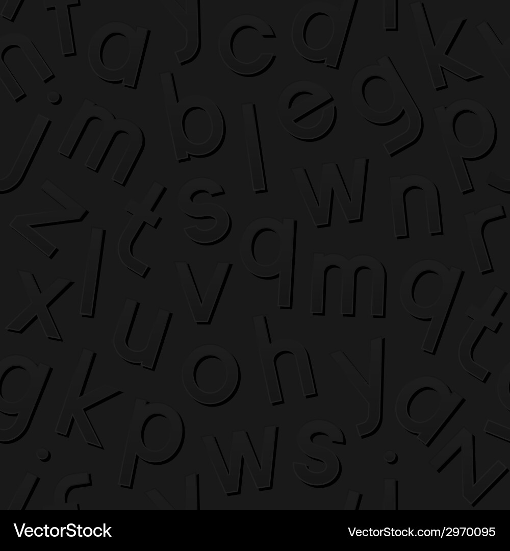 Seamless pattern with alphabet vector image