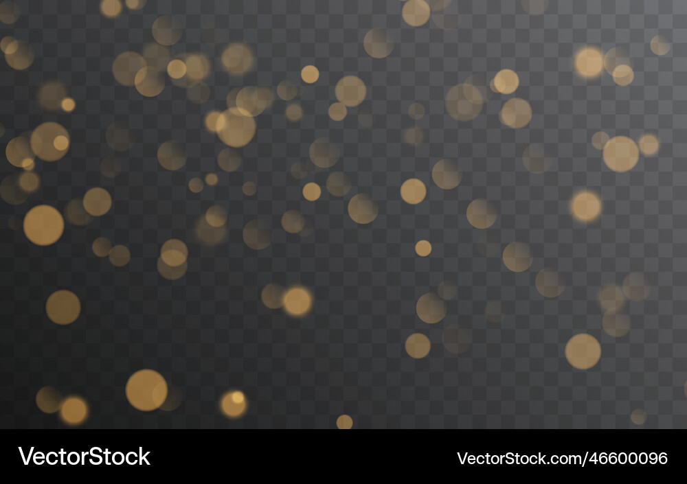 Abstract blurred light element bokeh lights vector image