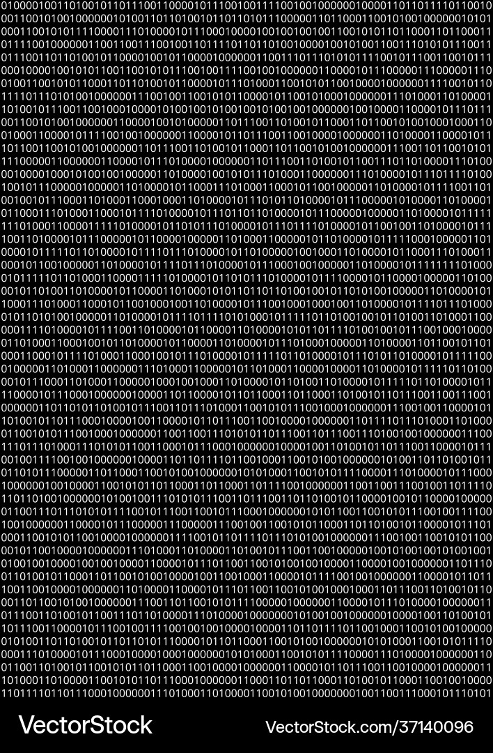 Binary Code Background Vector Image