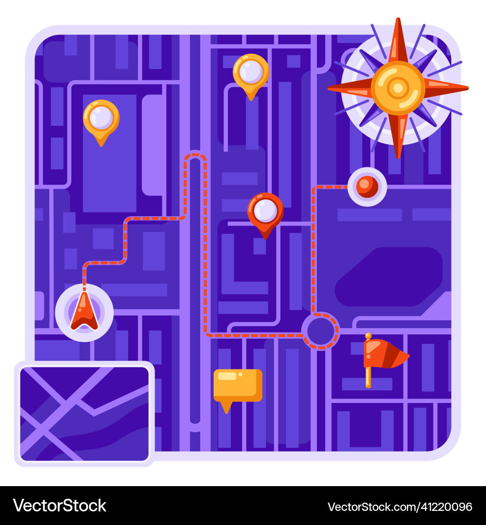 City map background design with markers and flags City map background design with markers and flags Vector Image