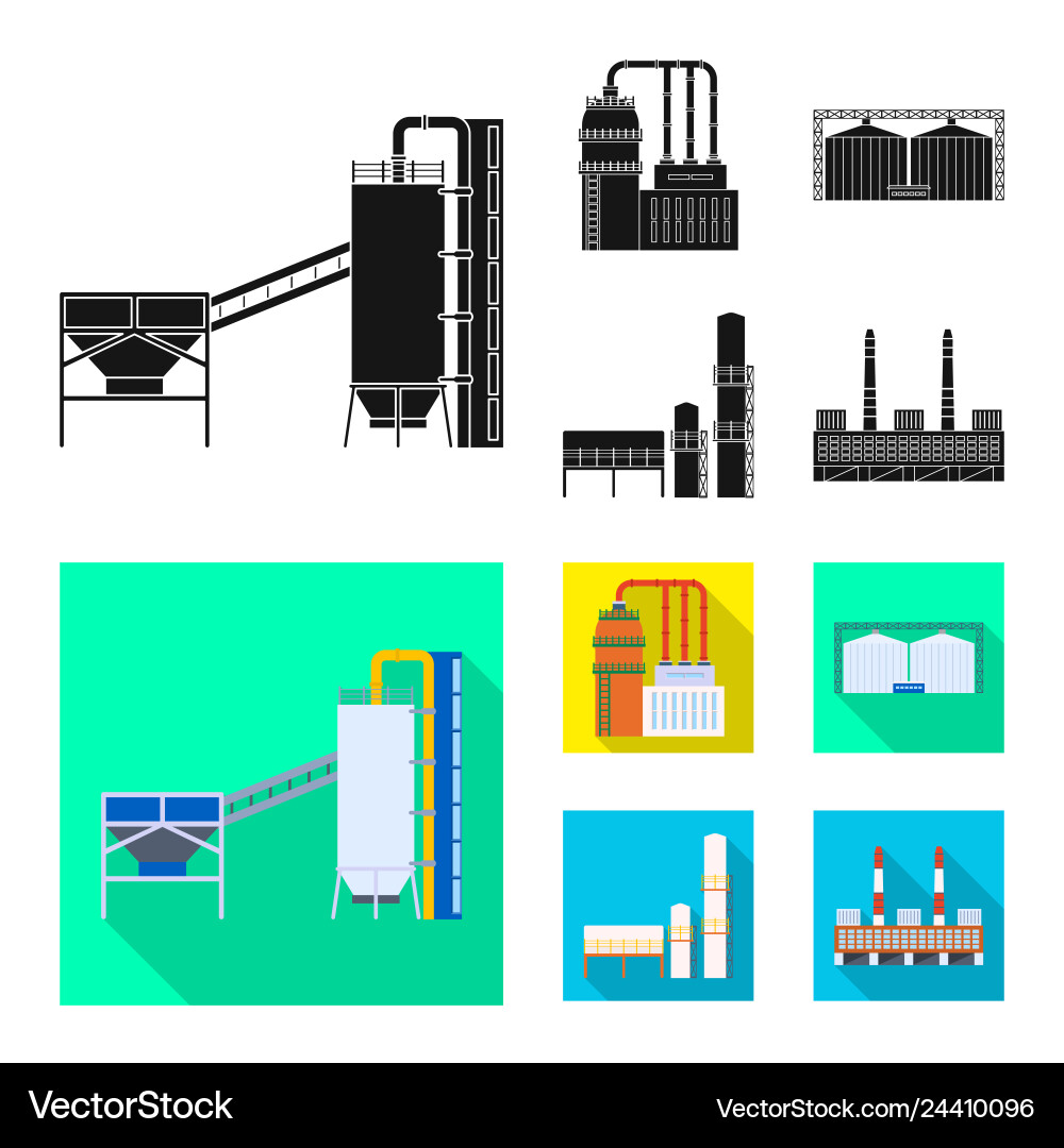 Isolated object of production and structure symbol Isolated object of production and structure symbol vector image