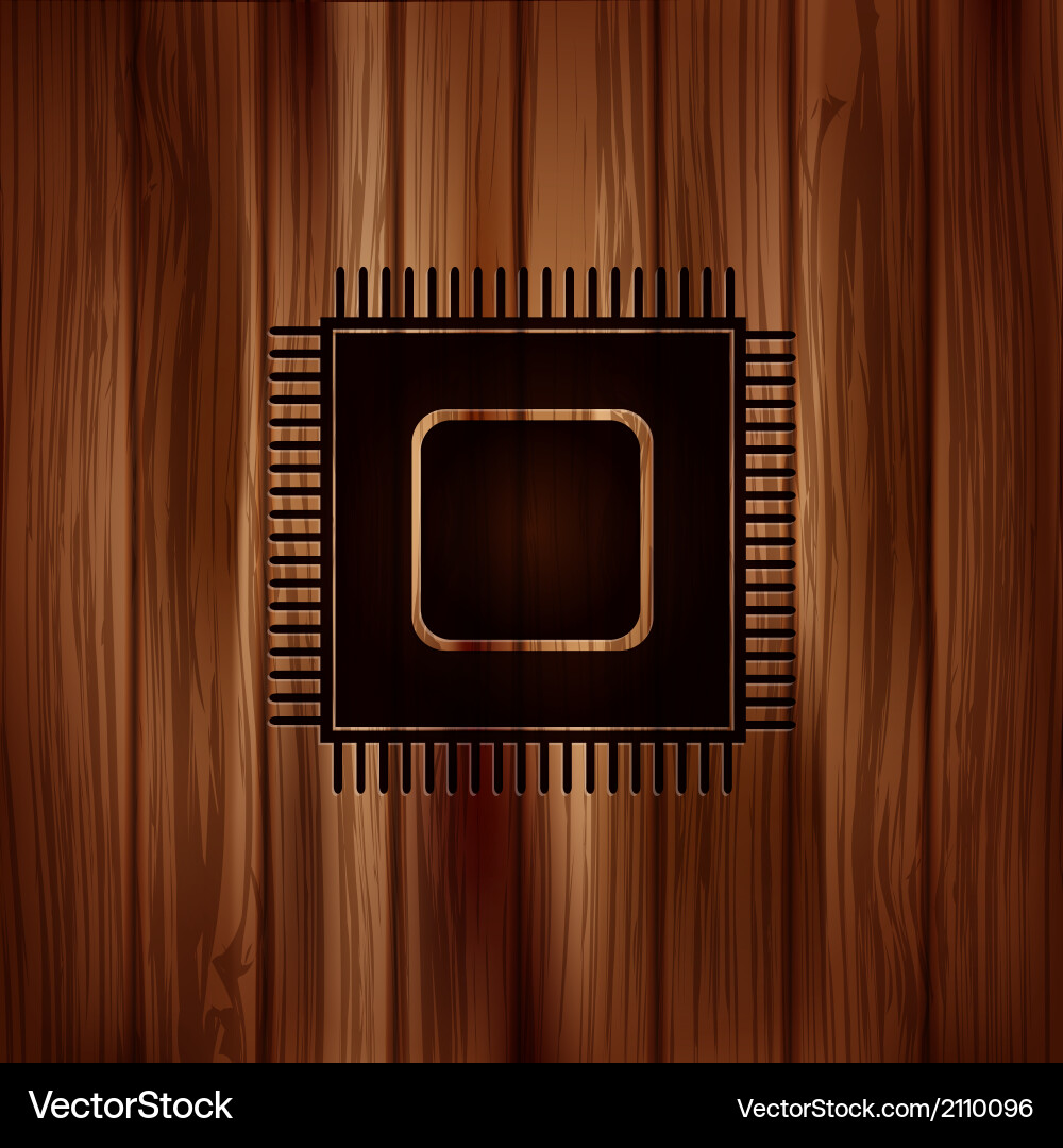 Microchip web icon vector image
