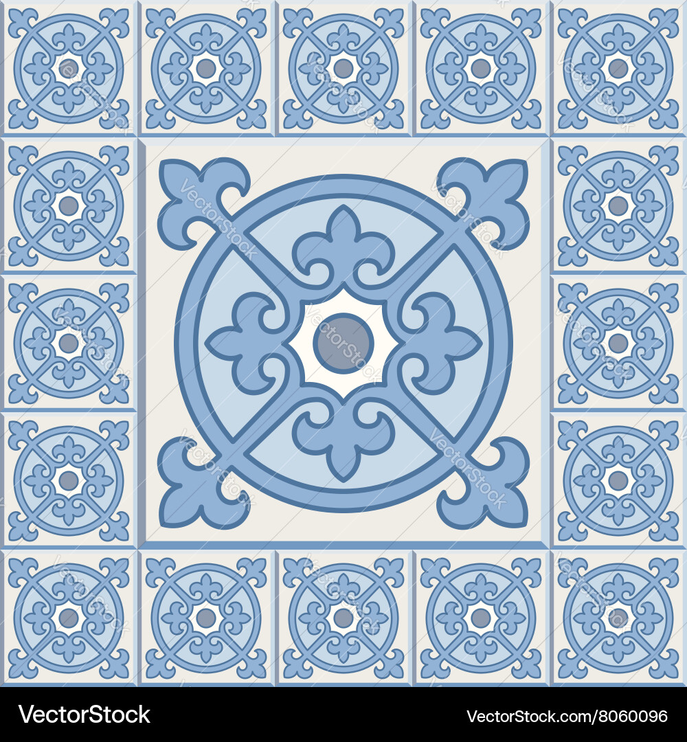 Retro floor tiles pattern Vector Image