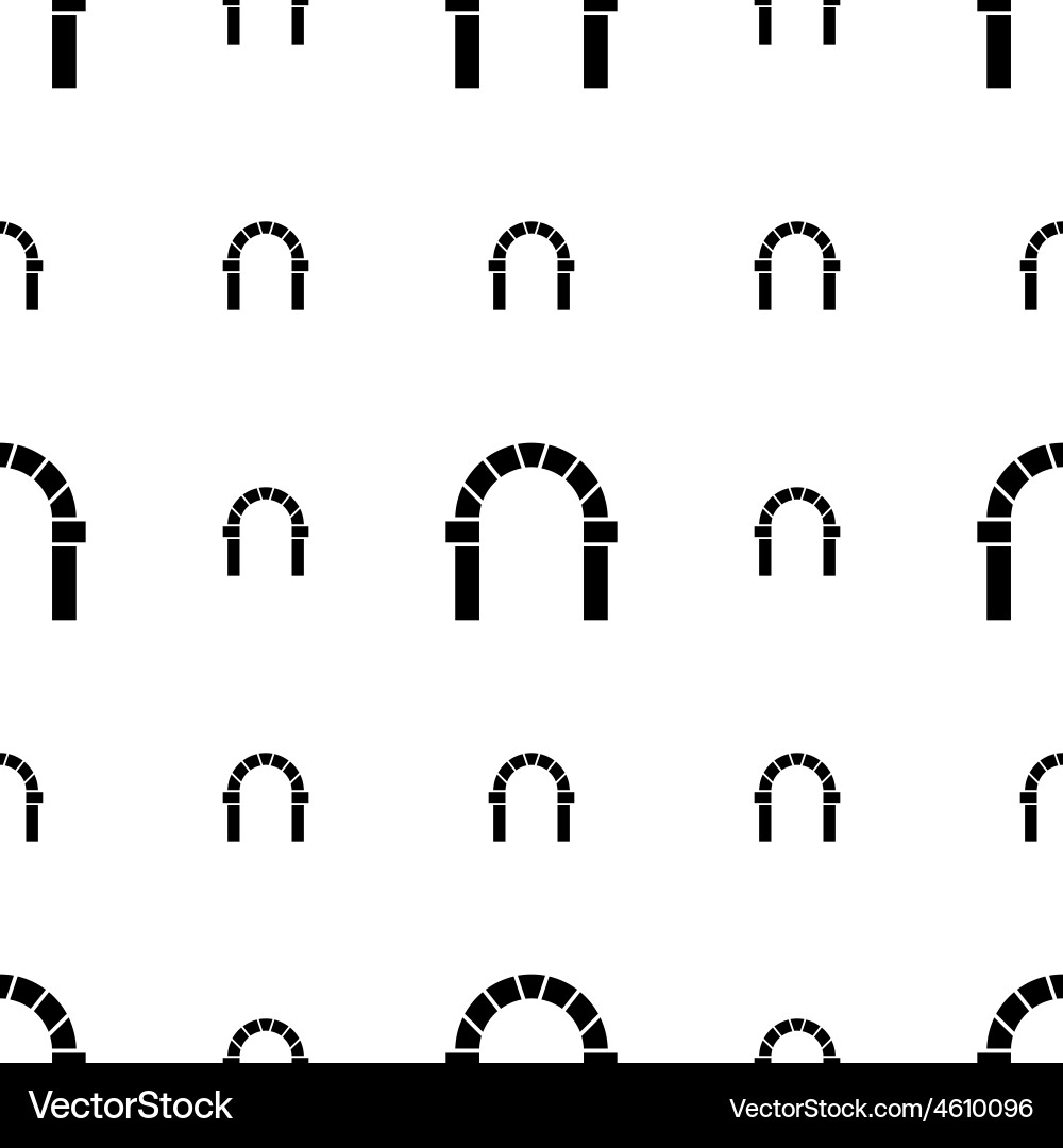 Round Arch Keystone Pattern vector image