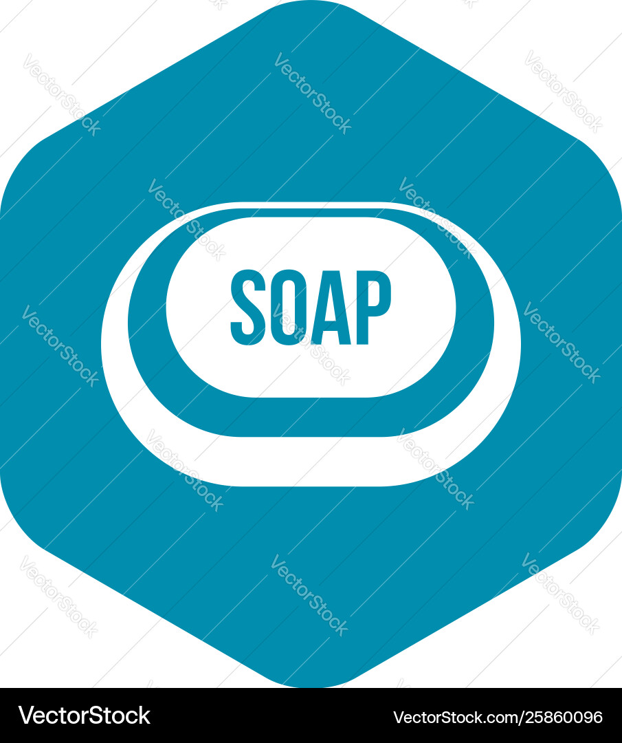 Soap icon in simple style Vector Image