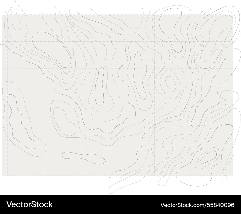 Topographic map lines retro geometric abstract Vector Image