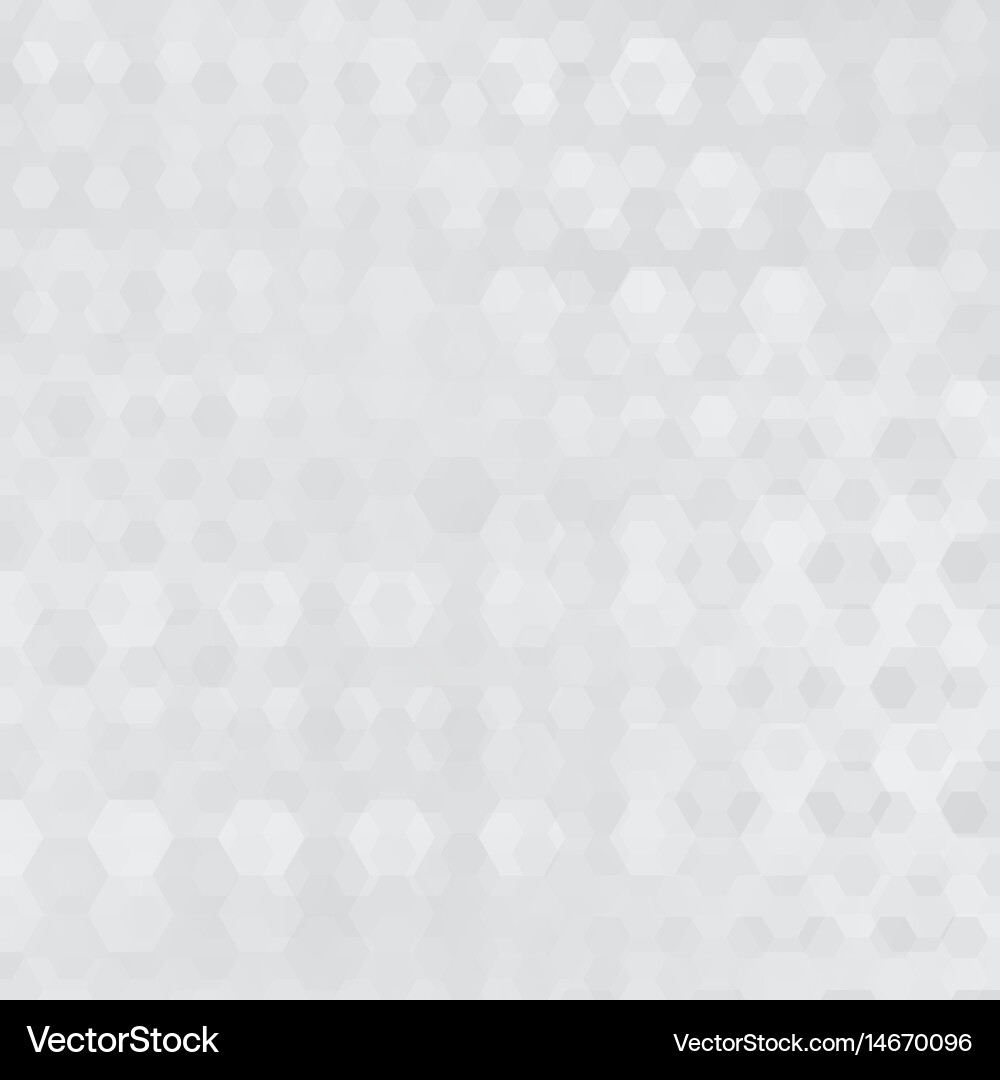 White abstract background with hexagonal shapes vector image