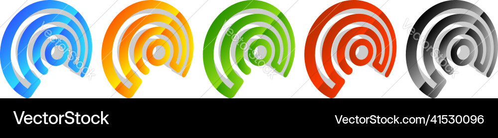 Wireless cordless signal internet wifi shape icon Wireless cordless signal internet wifi shape icon Vector Image