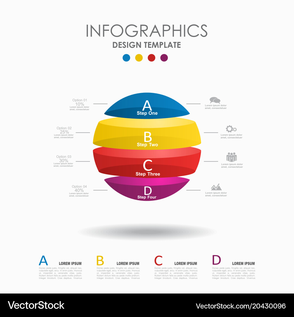 Workflow & Strategy Template Vector Image