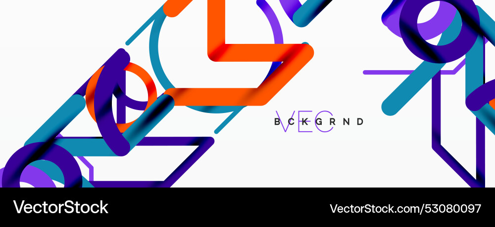 Abstract background circles and colorful round Vector Image