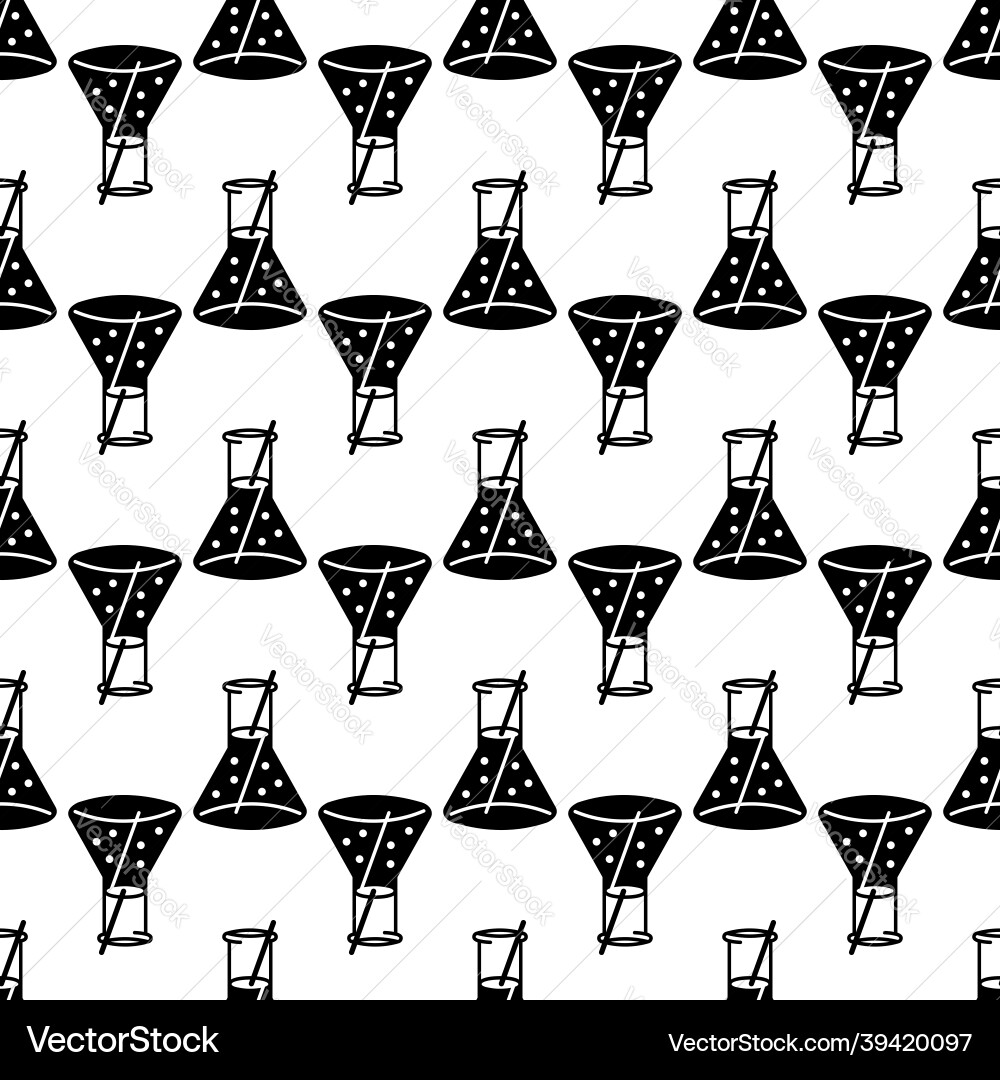 Boiling flask pattern seamless Boiling flask pattern seamless vector image