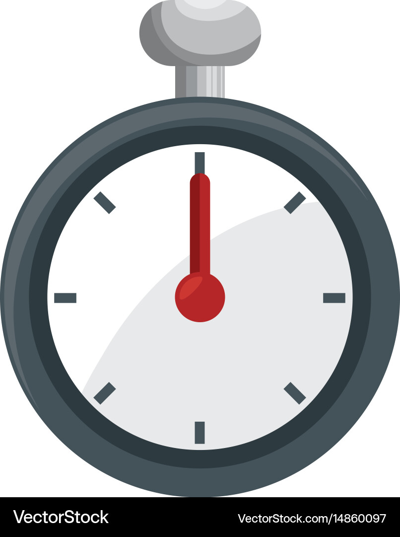 Chronometer device isolated icon Vector Image