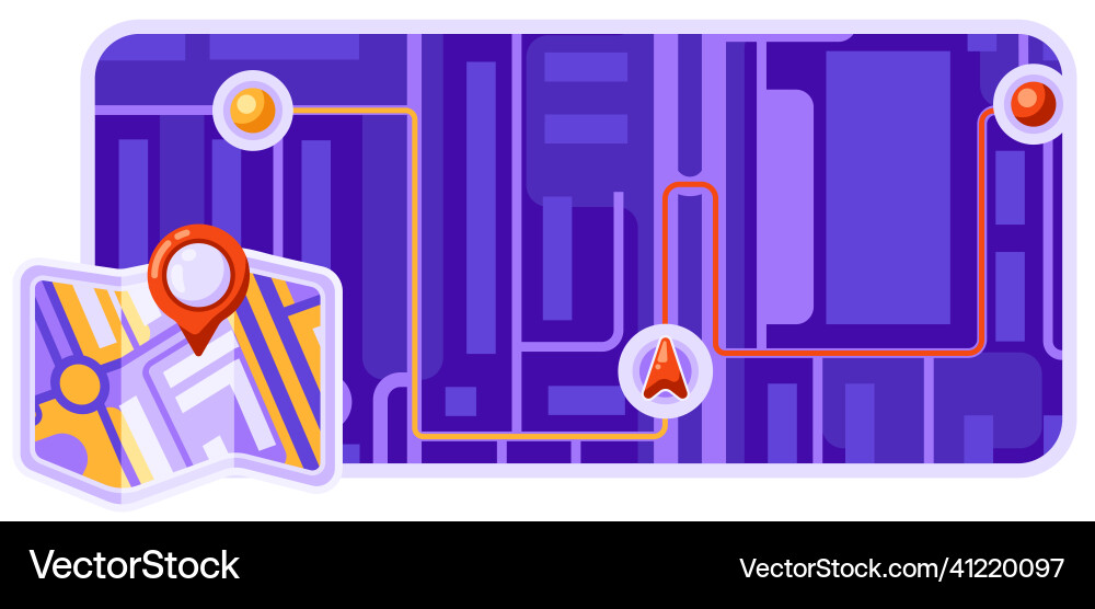 City map background design with markers and flags City map background design with markers and flags vector image