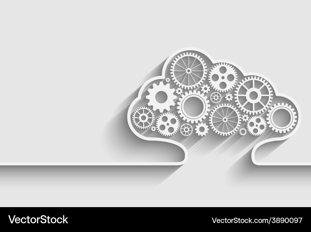 Cloud computing Vector Image