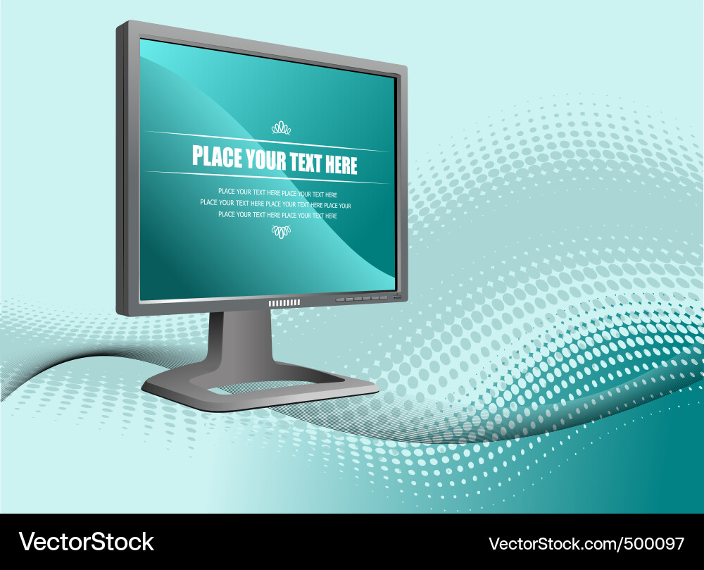 Computer background vector image