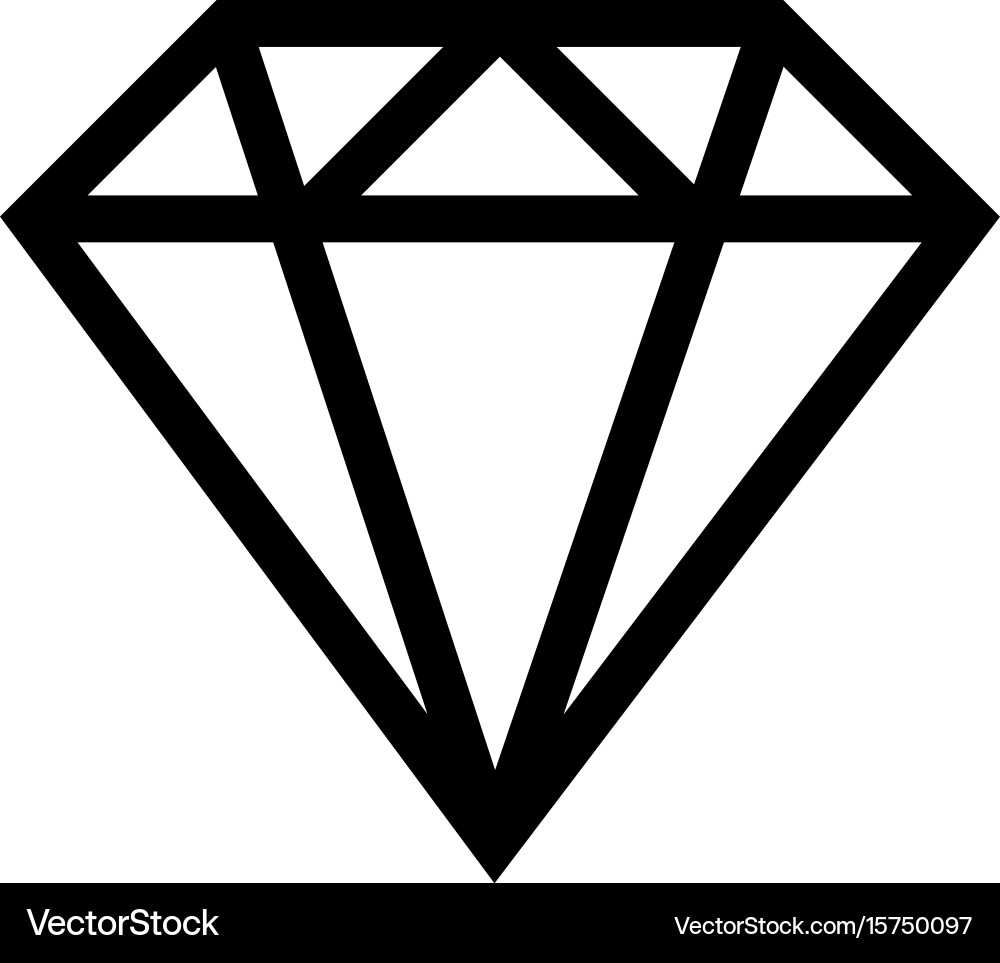 Diamond logo Royalty Free Vector Image - VectorStock