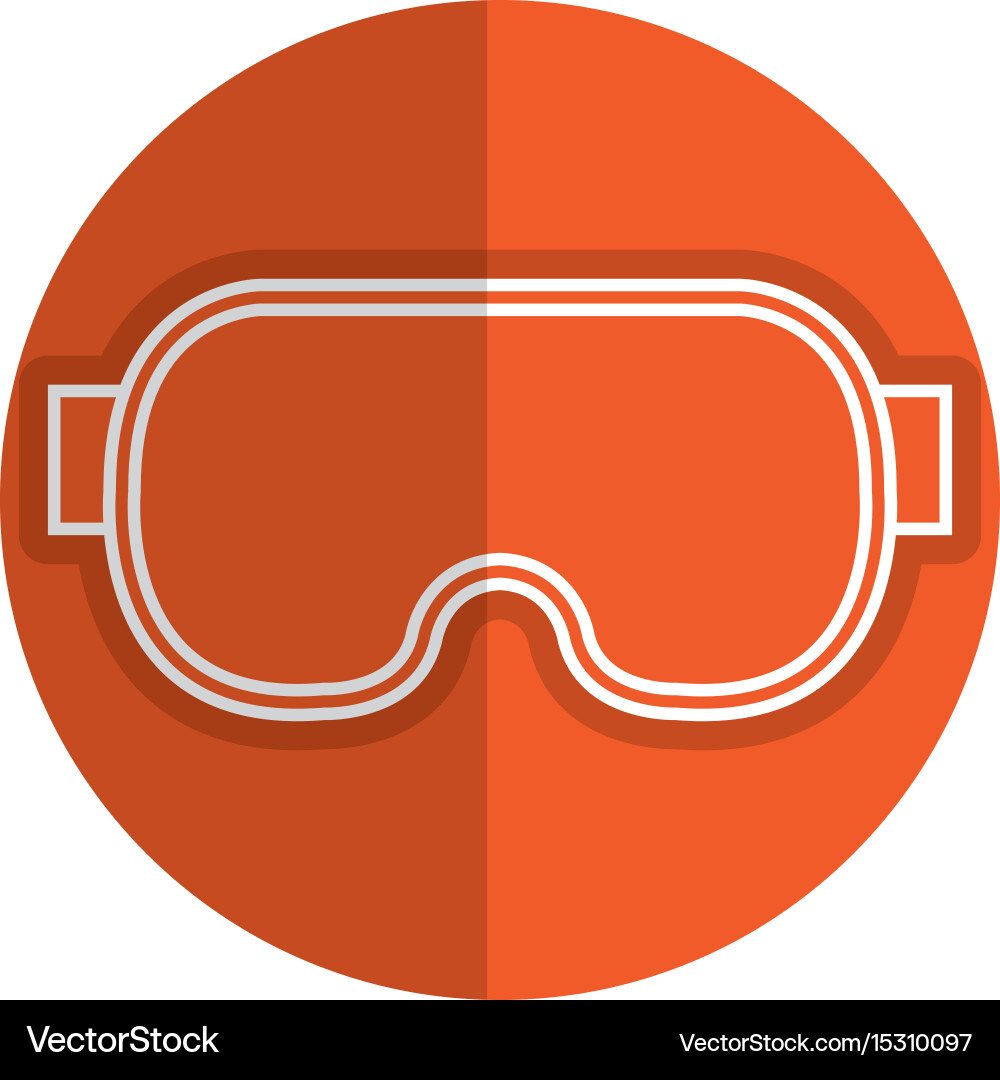Diving googles isolated icon Vector Image