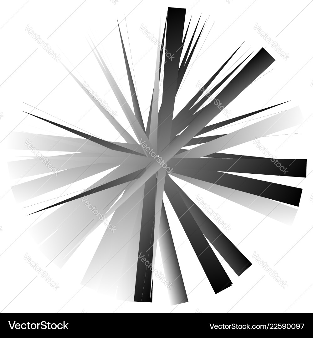 Edgy angular geometric element abstract circular Vector Image