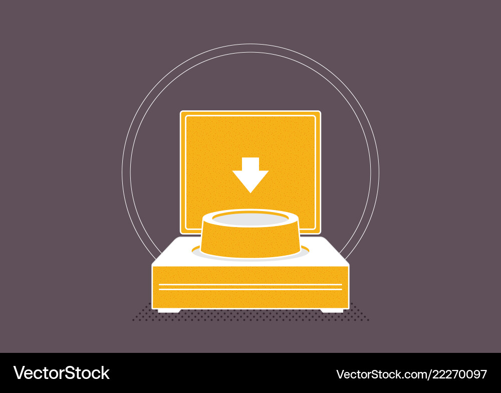Launch button icon Launch button icon vector image
