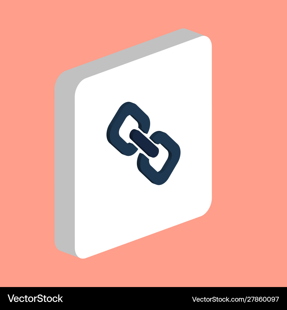 Link computer symbol Link computer symbol vector image