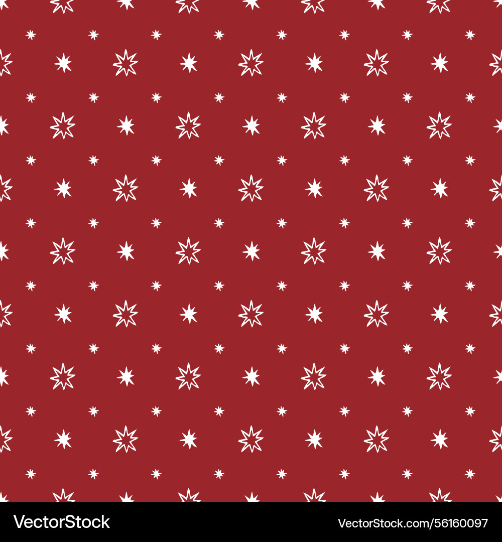 Minimalistic seamless pattern with stars Vector Image