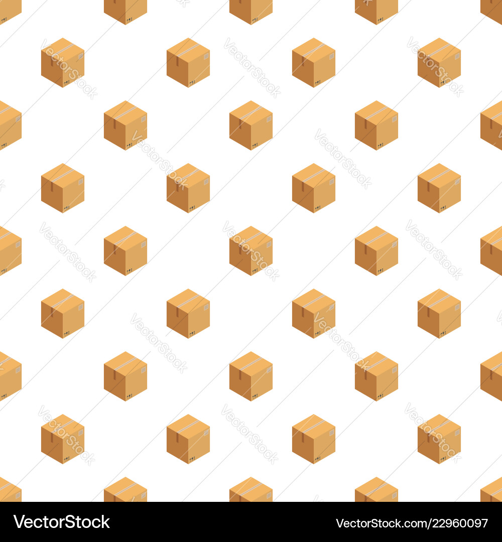 Received Boxes Pattern vector image