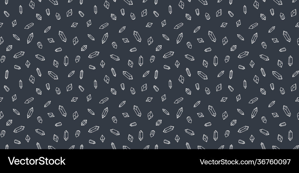 Seamless crystal repeat pattern background Vector Image