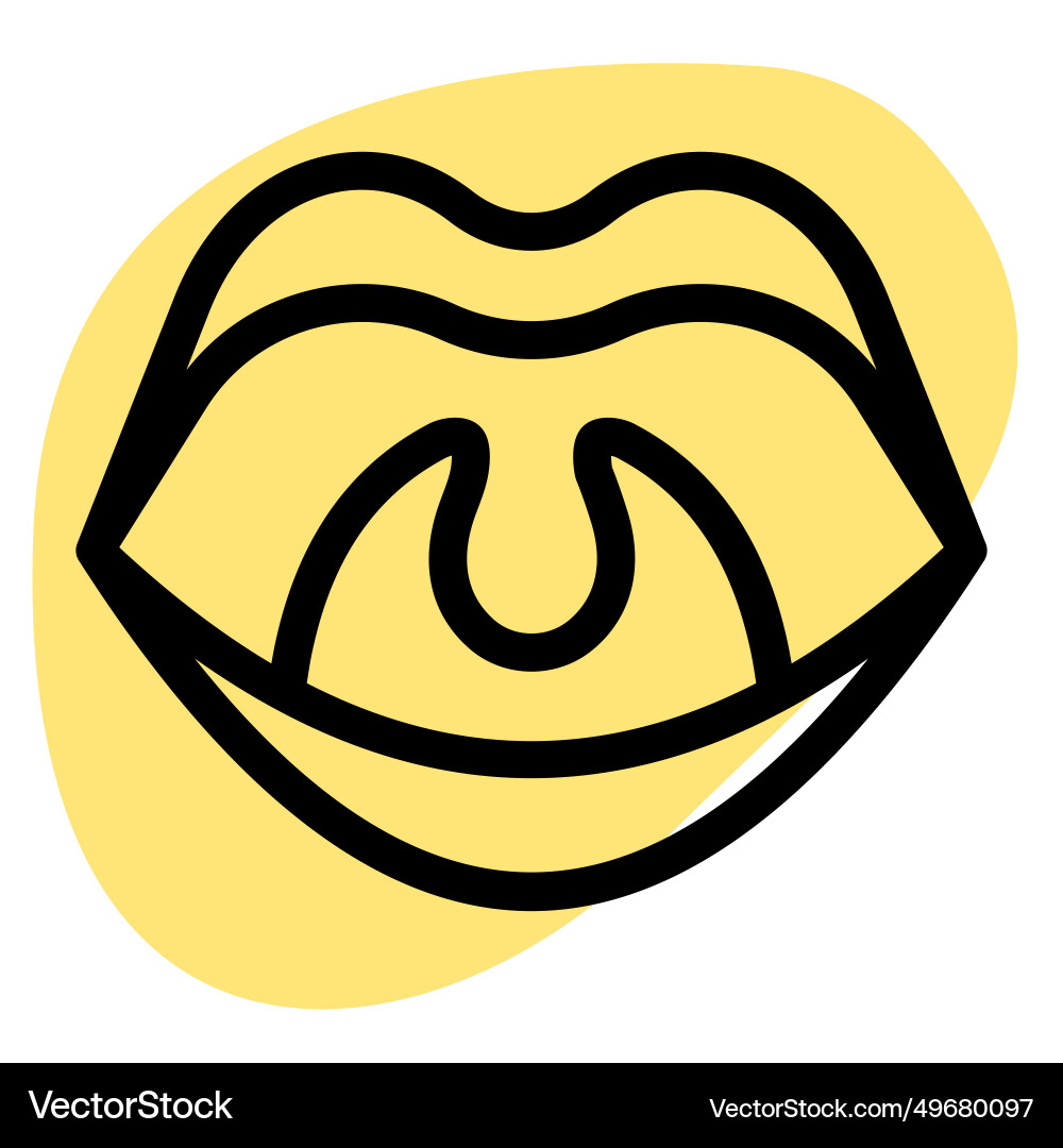 Tonsils are the two lymph nodes located on each Vector Image