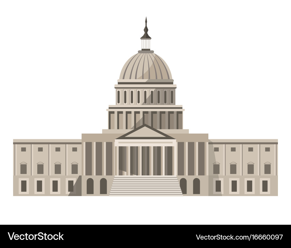 Vereinigte Staaten Capitol Building Vektorbild