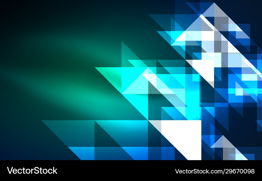 Abstract background mosaic triangle pattern vector image