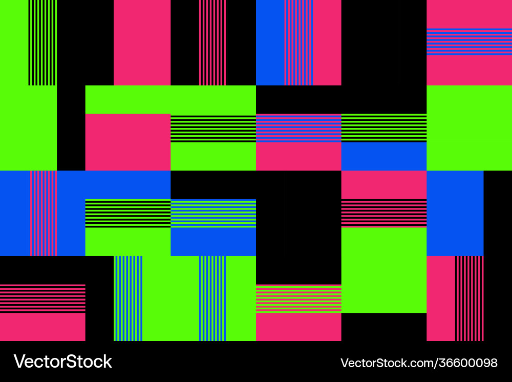 Deconstructed abstract pattern design vector image