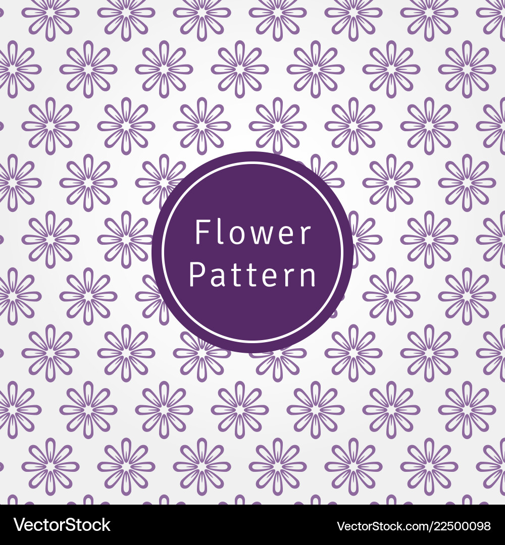 Flower pattern background and texture vector image