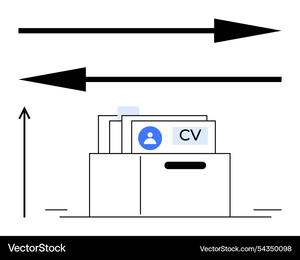 Navigating career paths archiving and organizing Navigating career paths archiving and organizing vector image